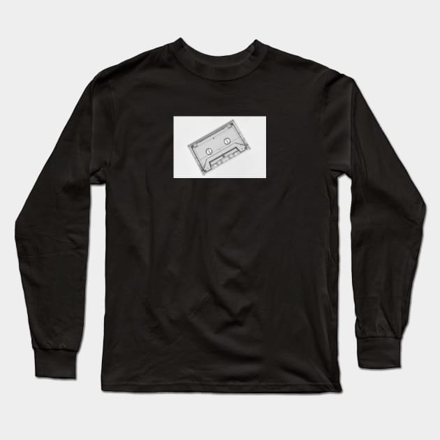 Cassette tape Long Sleeve T-Shirt by opticpixil